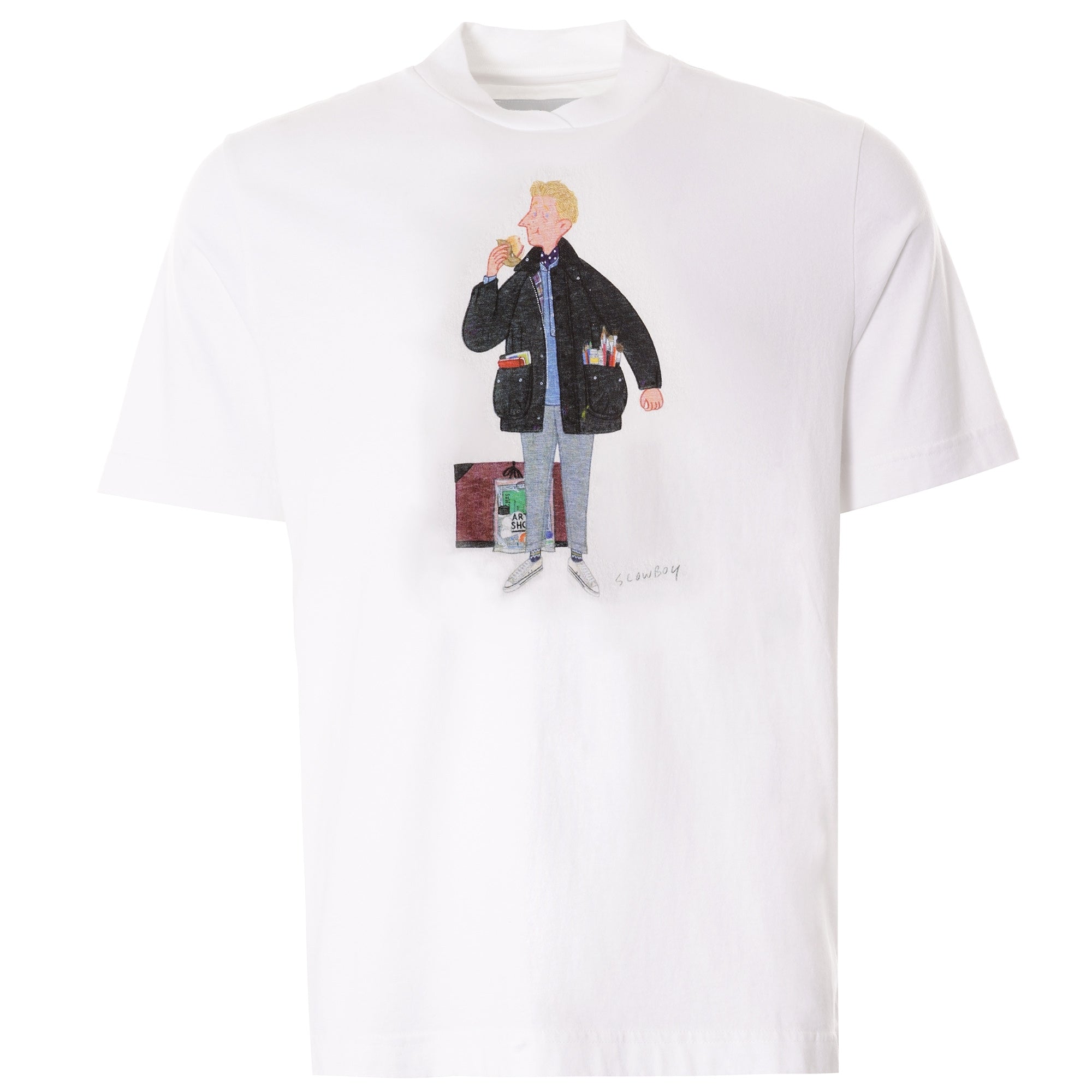 Barbour x Mr Slowboy Artist Tee - White