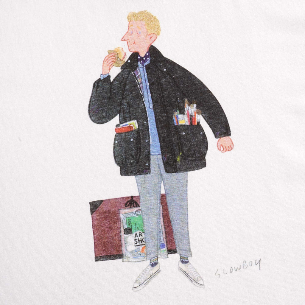 Barbour x Mr Slowboy Artist Tee - White