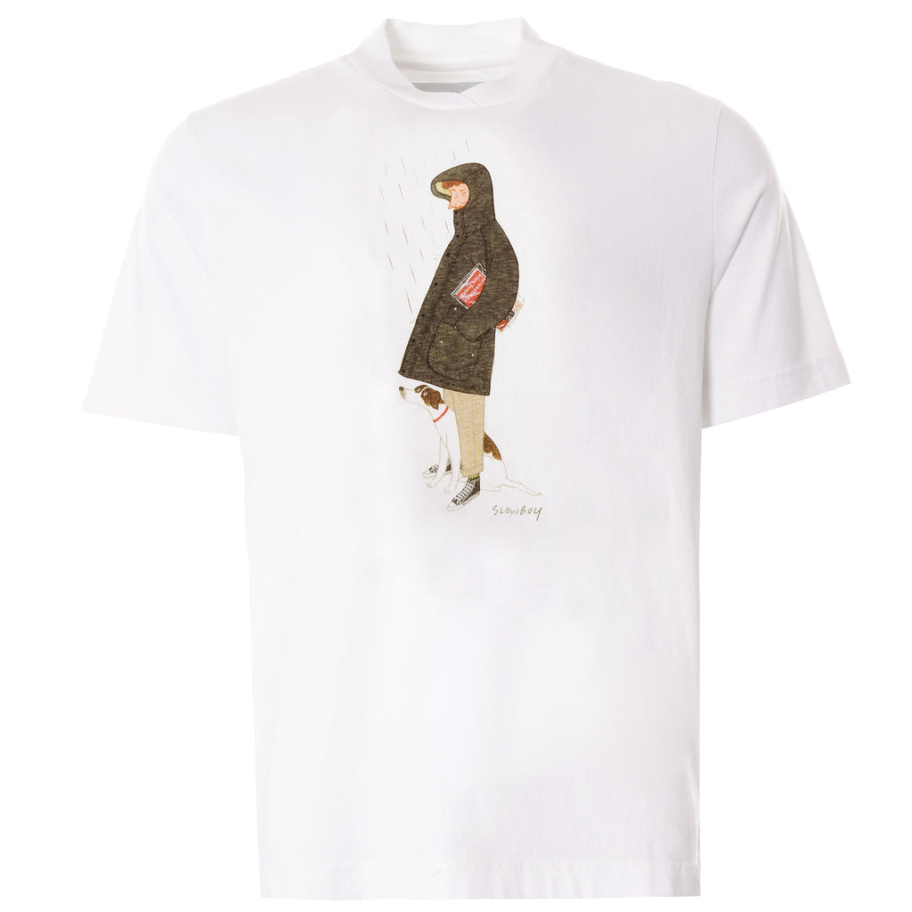 Barbour x Mr Slowboy Walk Tee - White