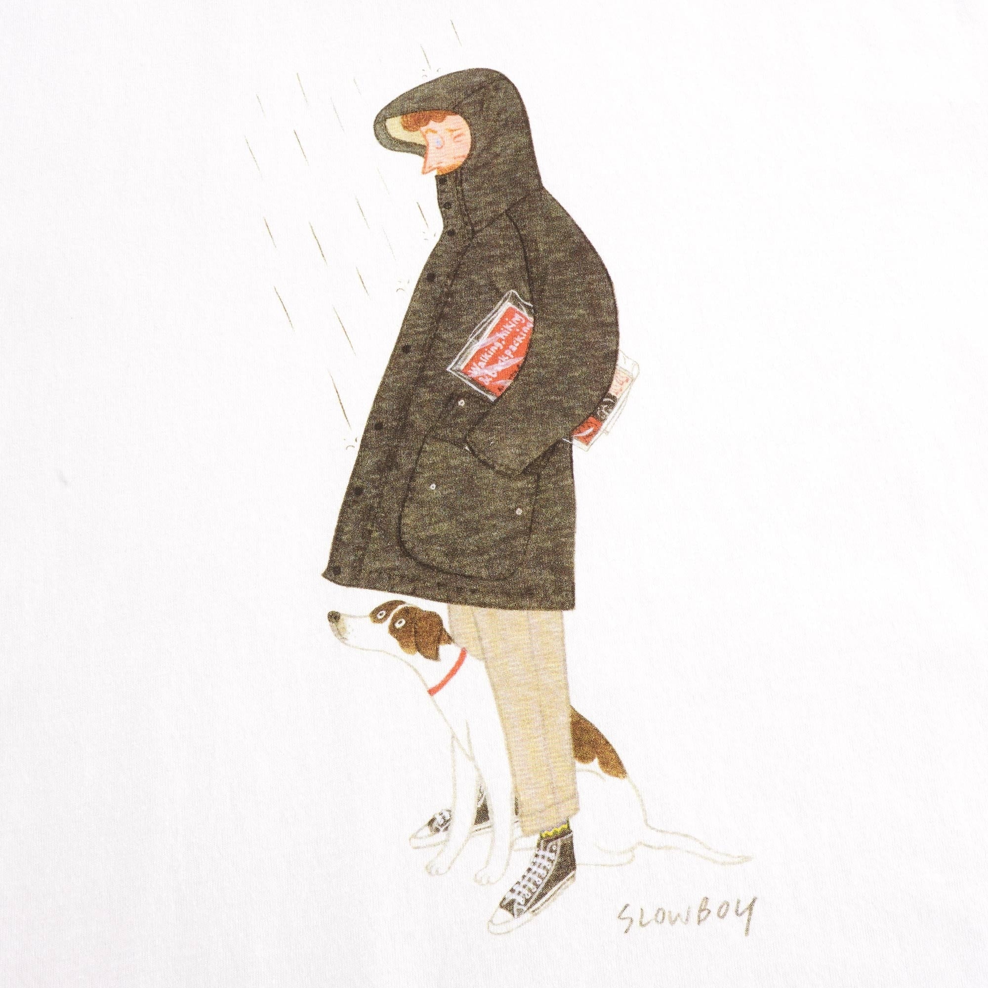 Barbour x Mr Slowboy Walk Tee - White