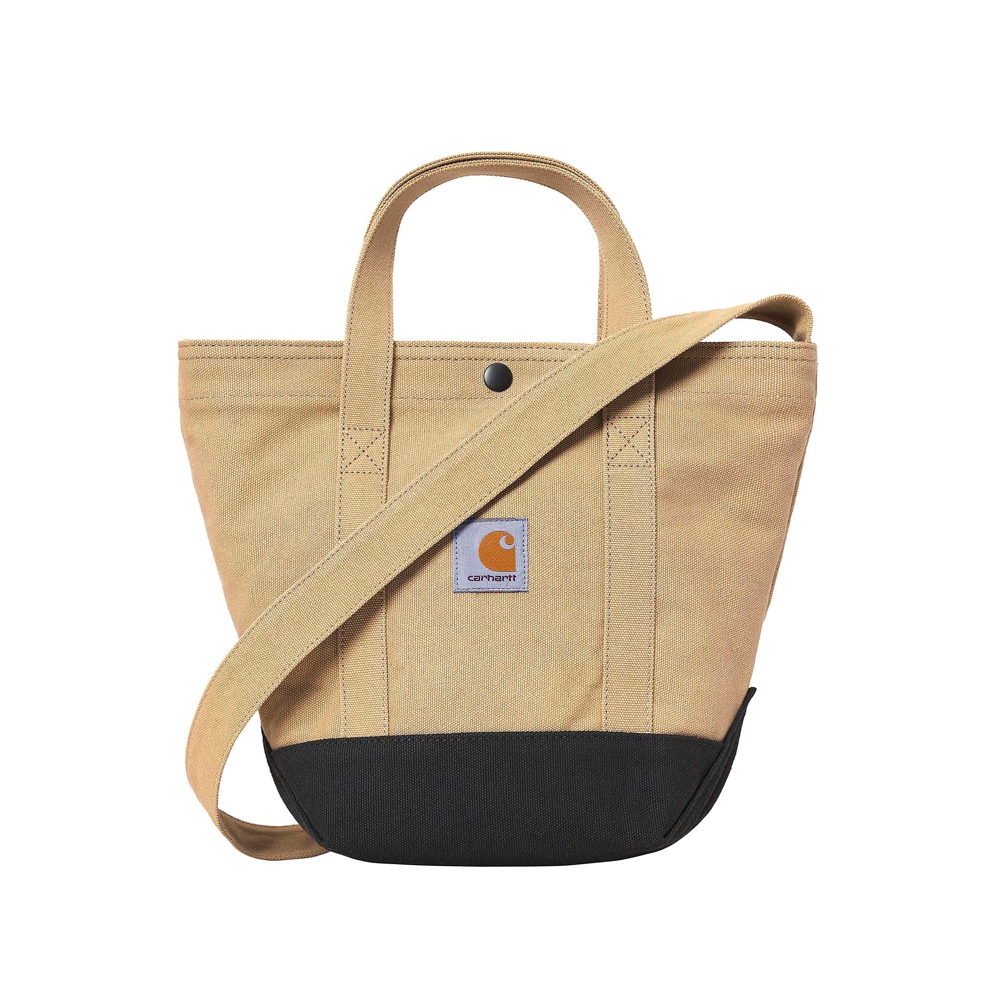 Womens Canvas Small Tote Bag - Dusty Brown