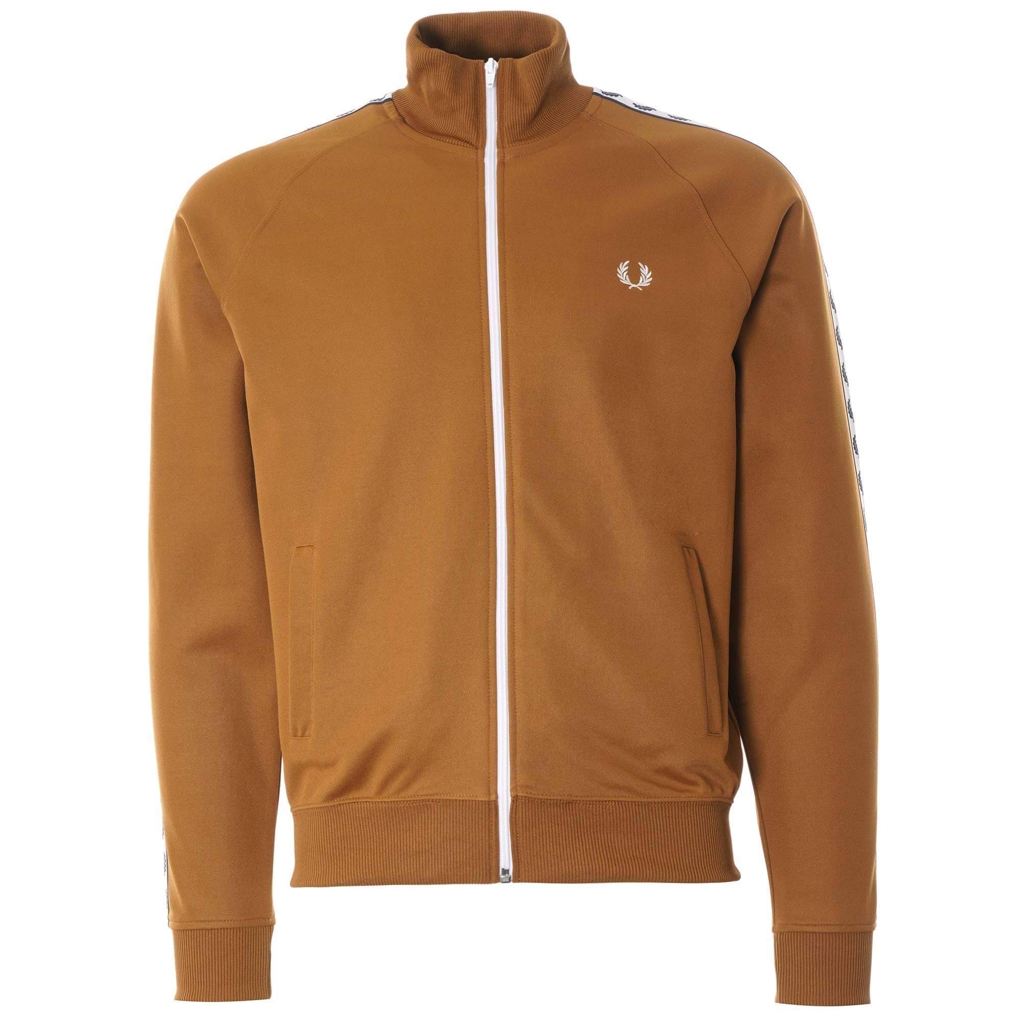 Taped Track Jacket - Dark Caramel