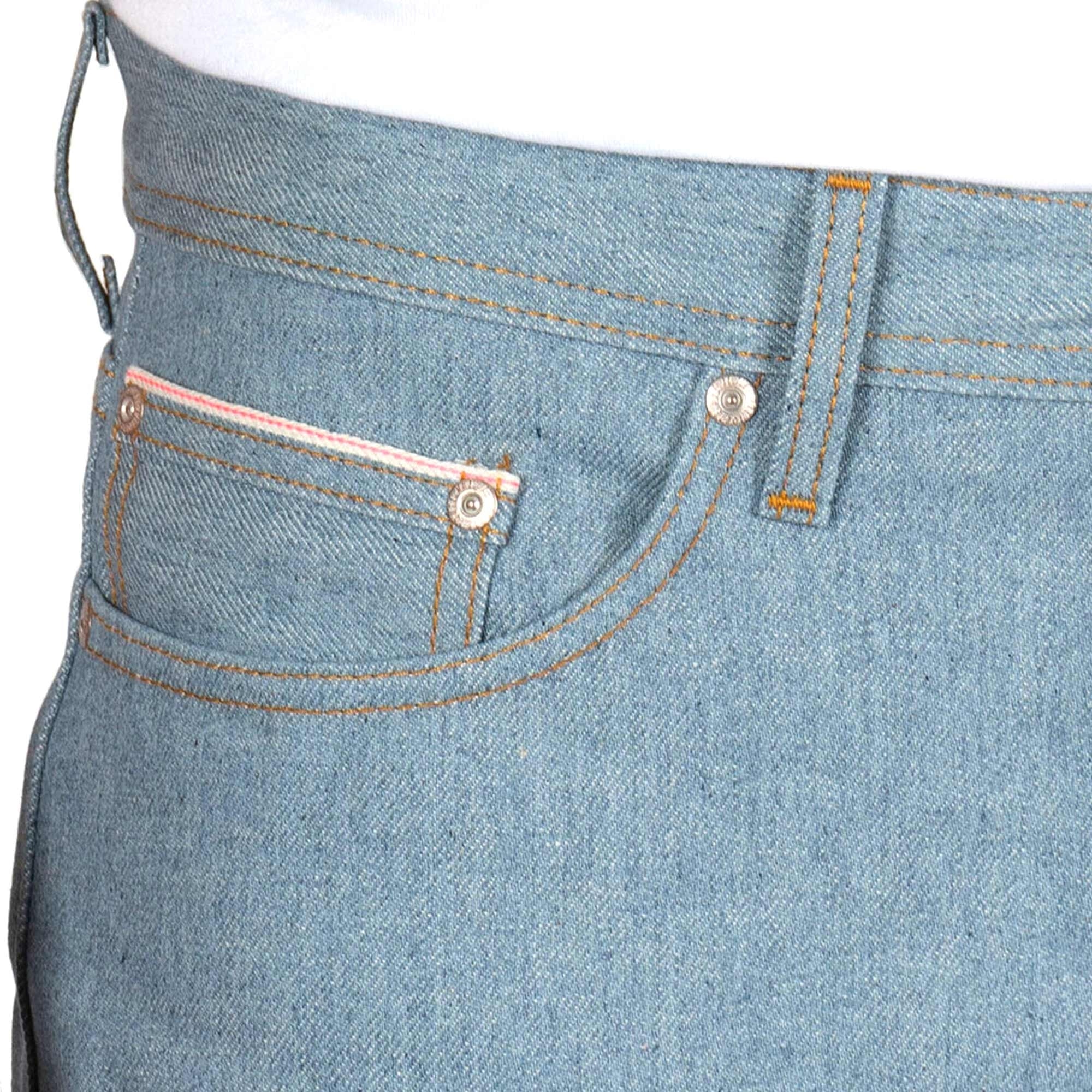 Weird Guy Recycled Selvedge Jeans - Stone Blue
