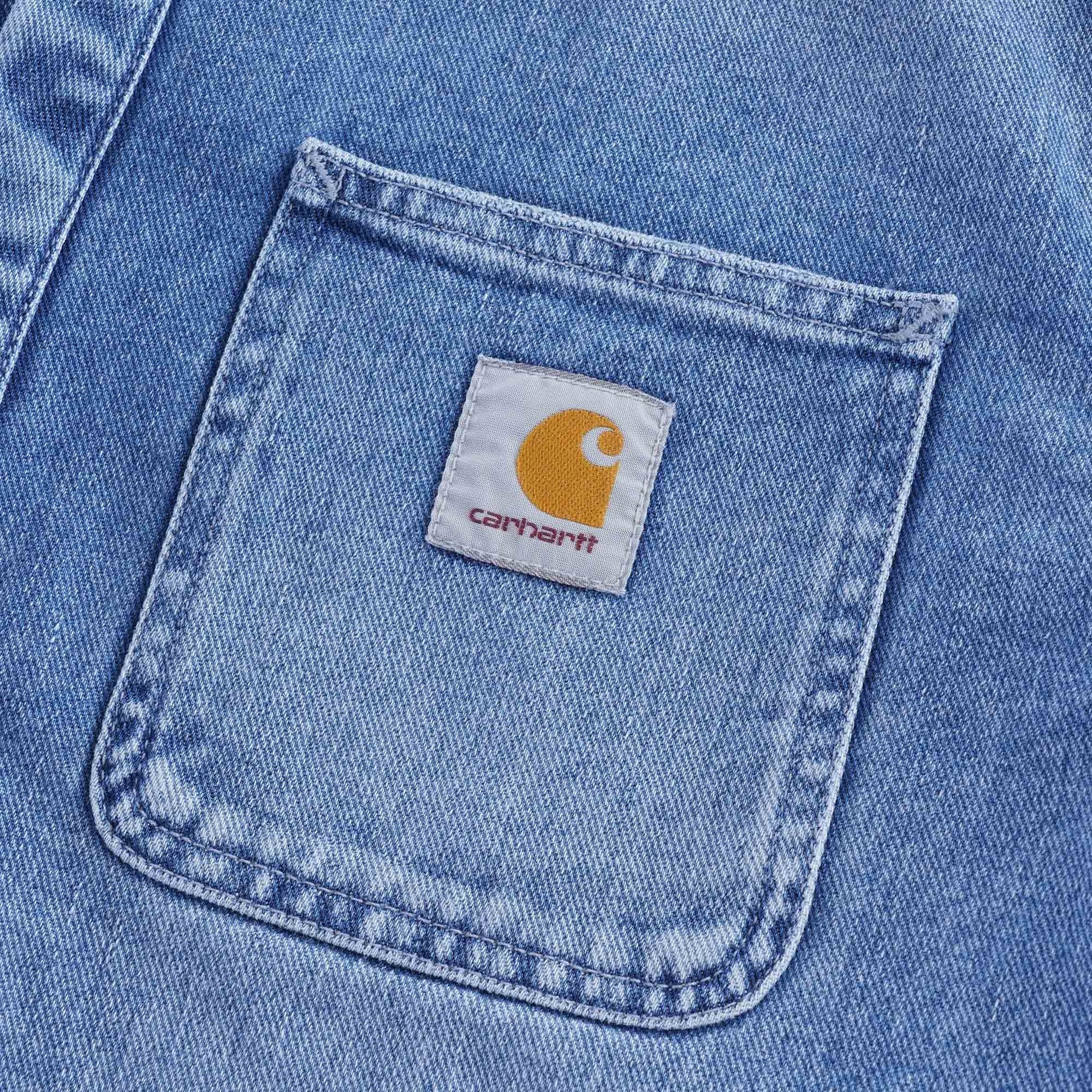 Salinac Shirt Jacket - Blue Worn