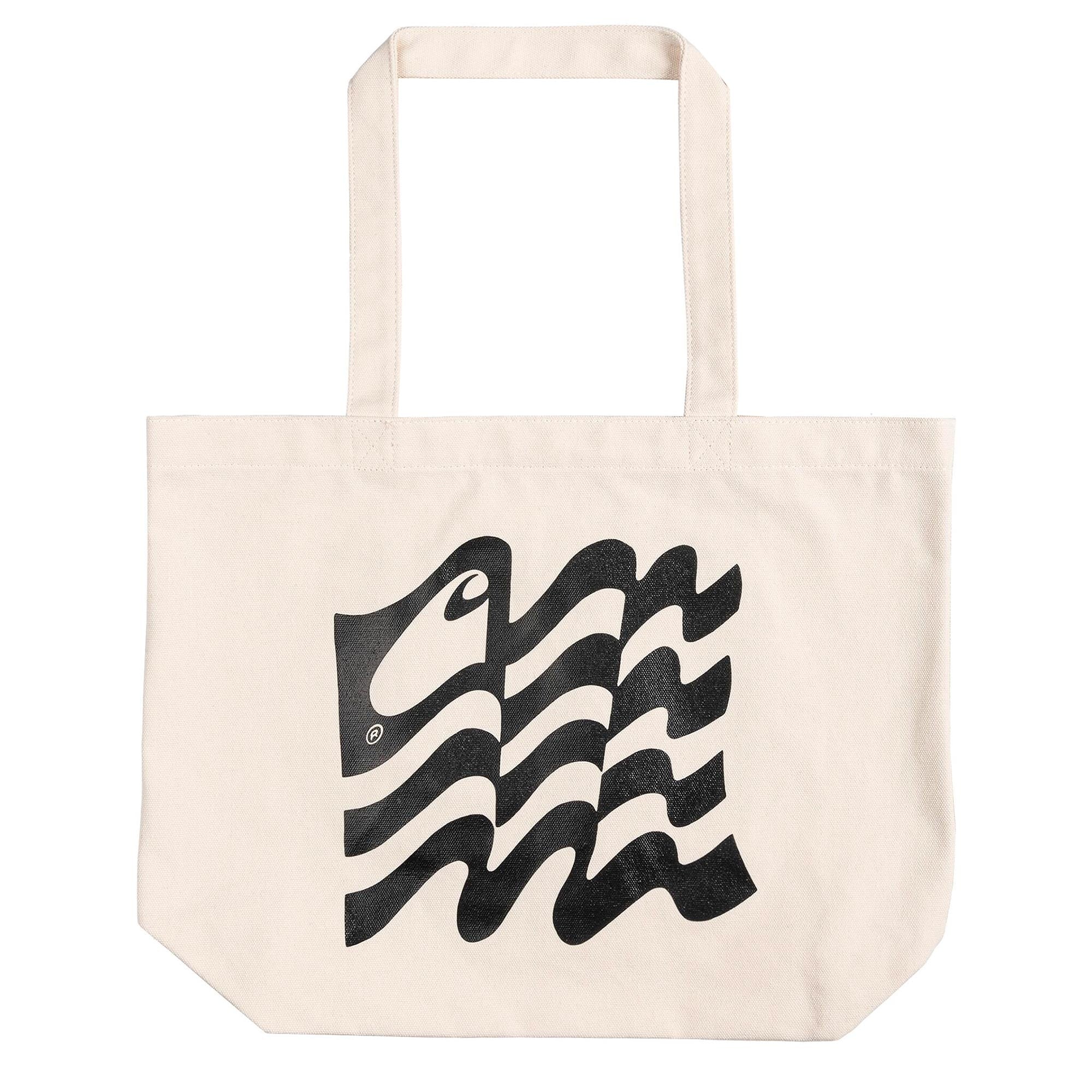 Wavy State Tote - Ecru/Black