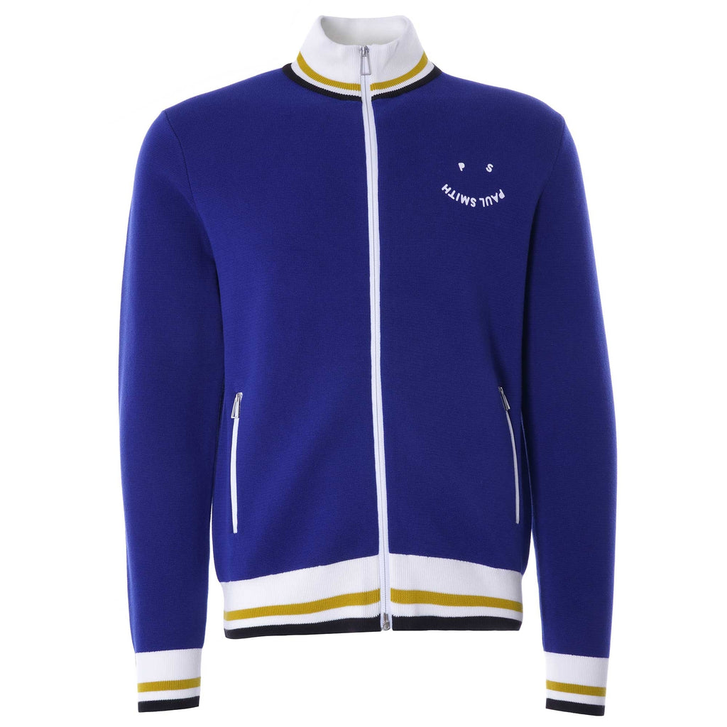 PS Happy' Cotton Zip Top - Indigo
