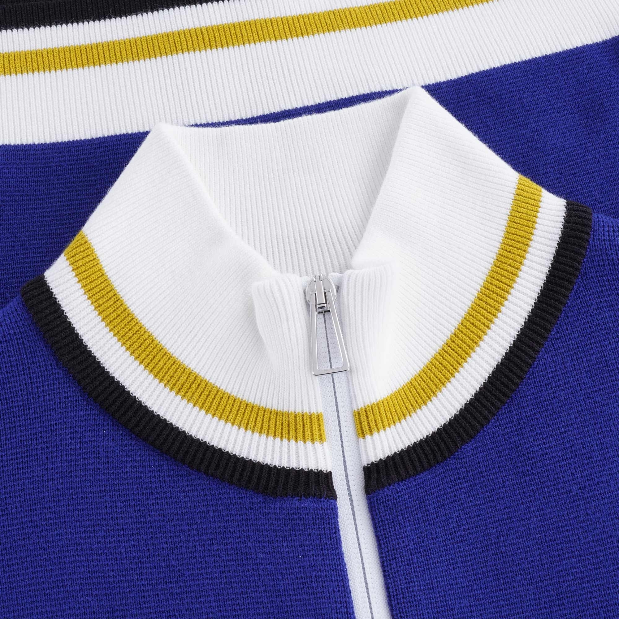PS Happy' Cotton Zip Top - Indigo