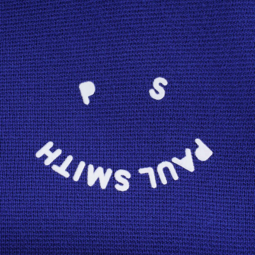 PS Happy' Cotton Zip Top - Indigo