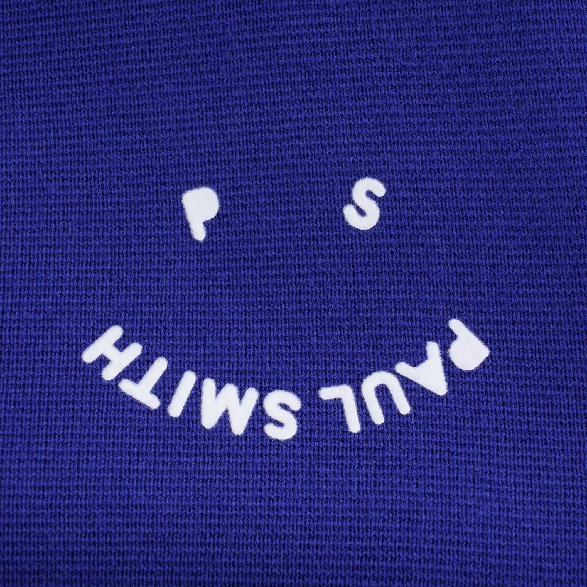 PS Happy' Cotton Zip Top - Indigo