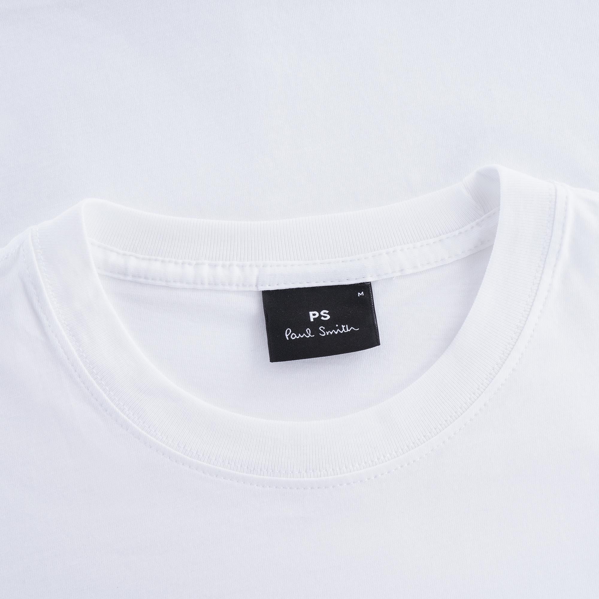 Negatives' Print Organic-Cotton T-Shirt - White
