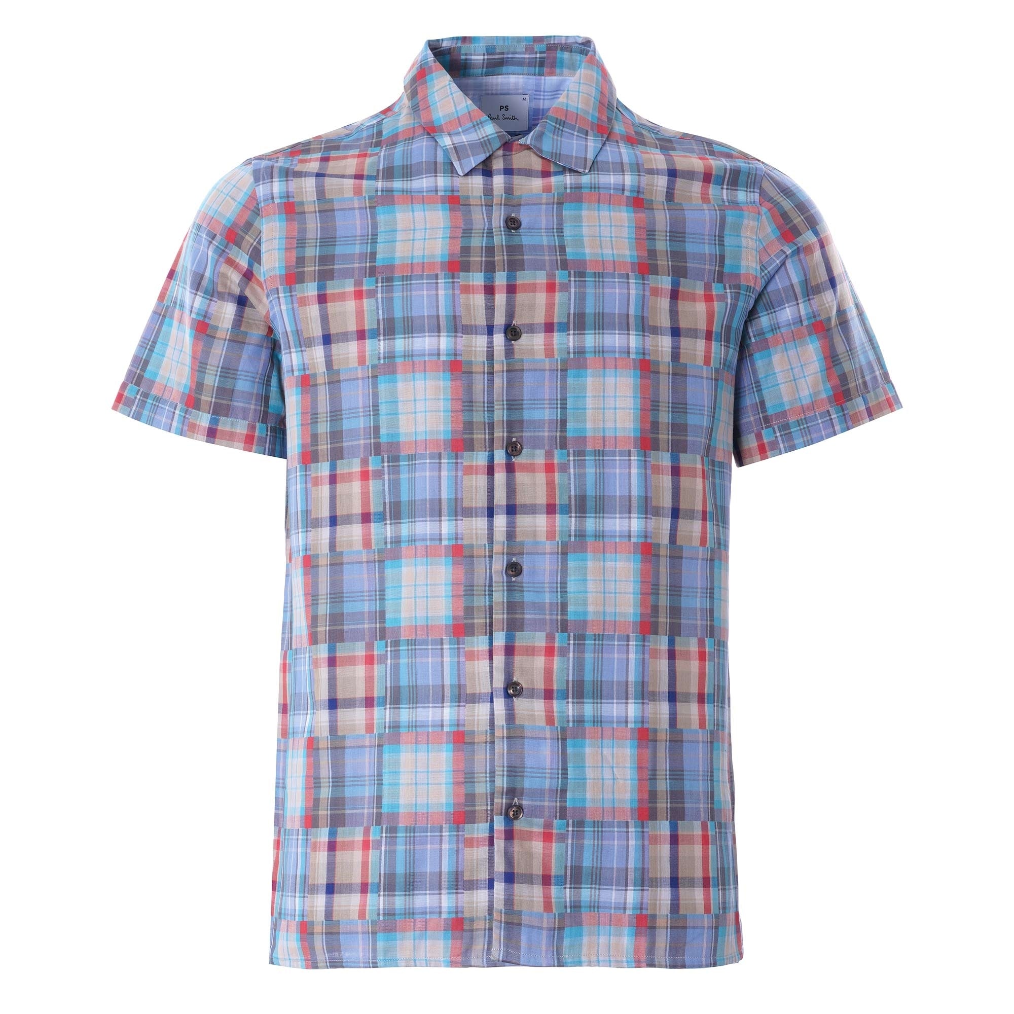 Patchwork Check Vacation Shirt - Green