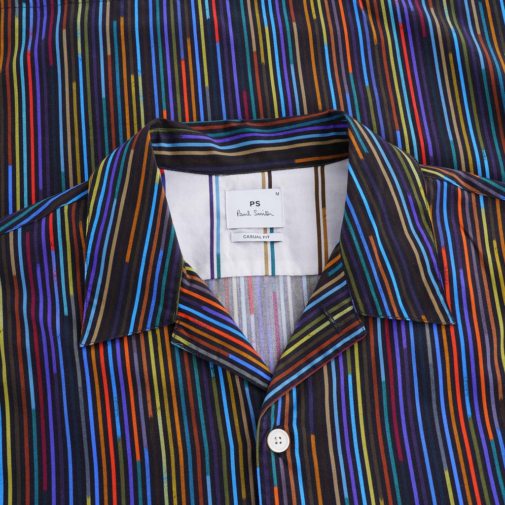 Stripe Vacation Shirt - Black