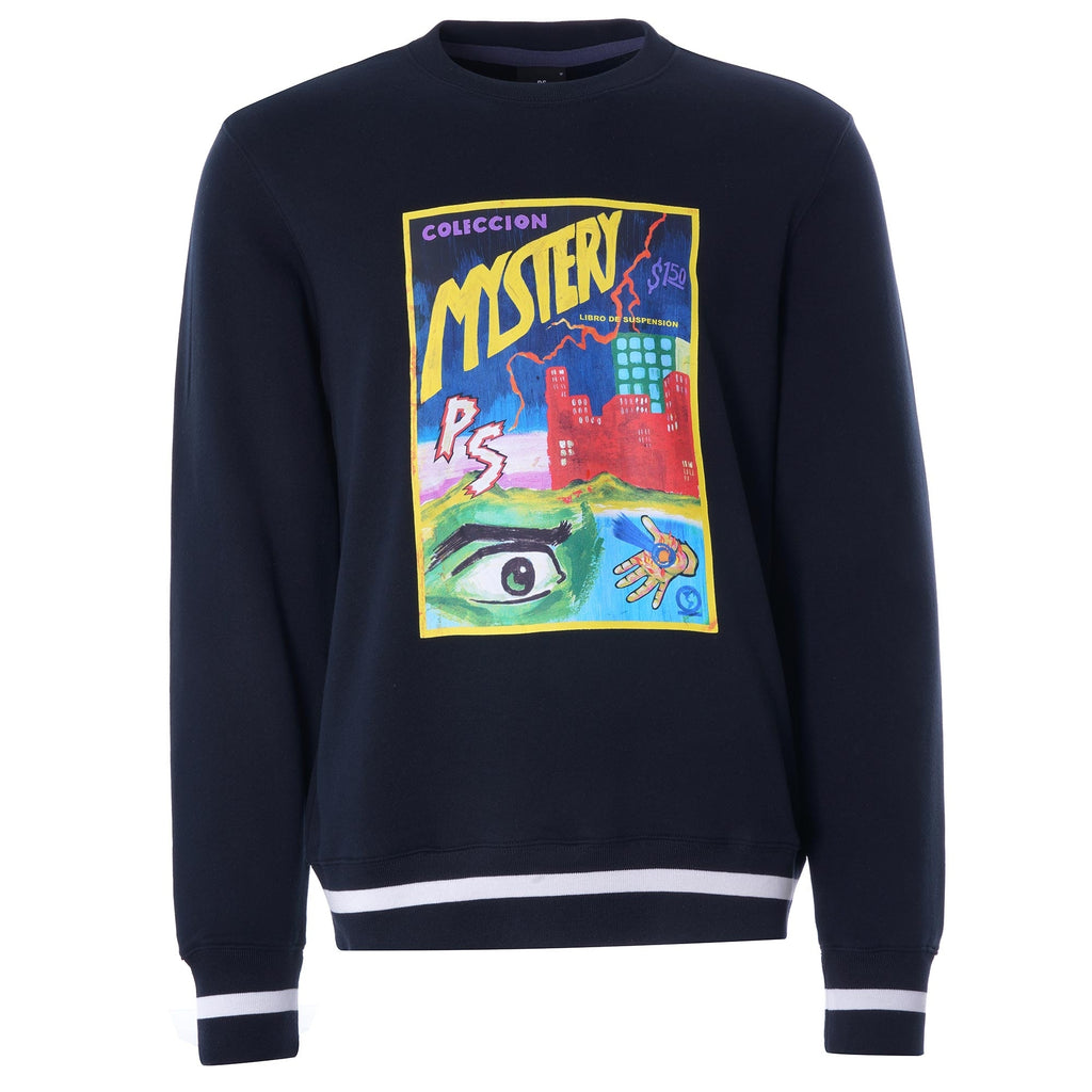 Pulp' Print Cotton Sweatshirt - Black