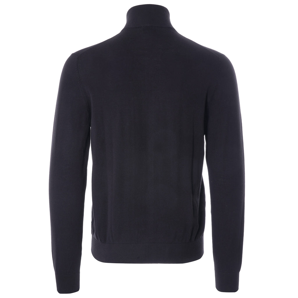 Sports Stripe' Zip Cardigan - Black