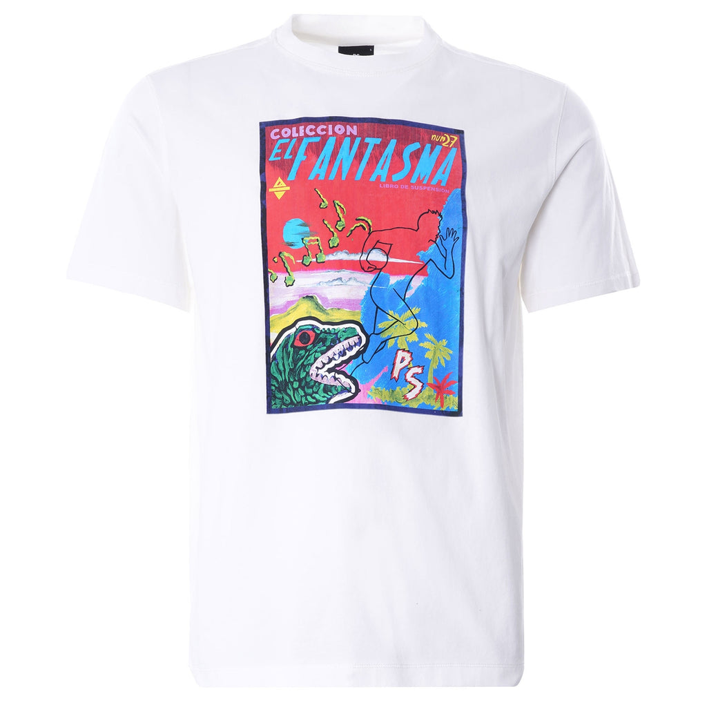 Pulp' Print Organic Cotton T-Shirt - Off White