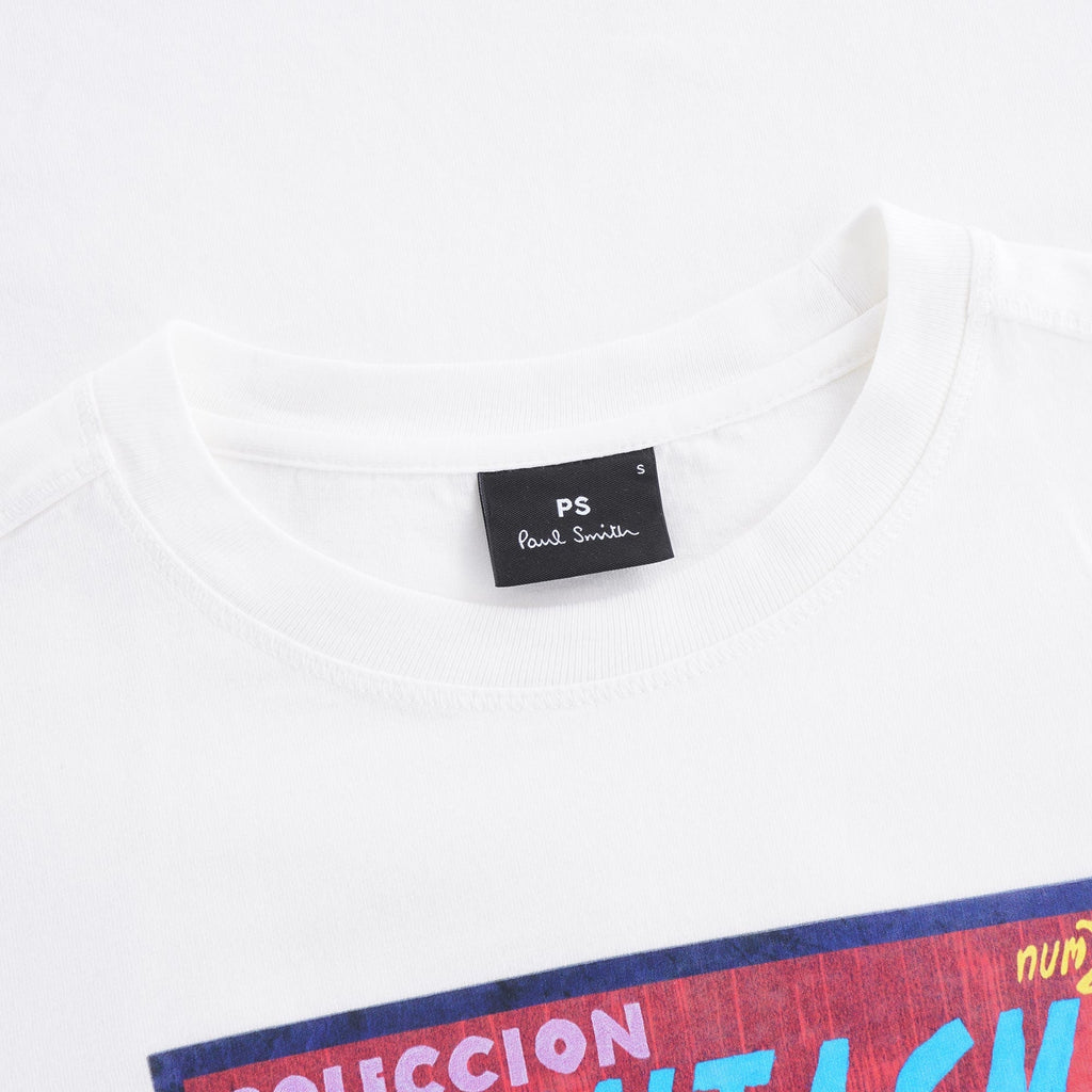 Pulp' Print Organic Cotton T-Shirt - Off White