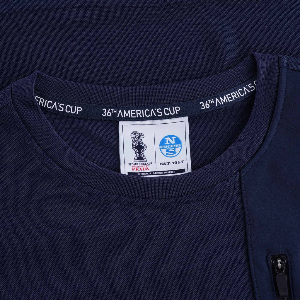 Recycled Piqu T-Shirt - Blue Navy