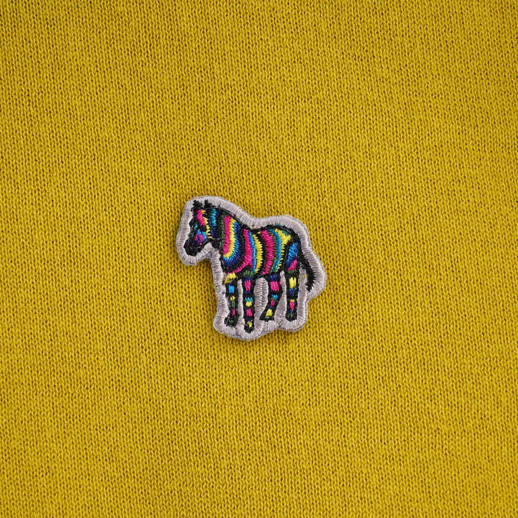 Zebra Logo Knitted Polo Shirt - Acid