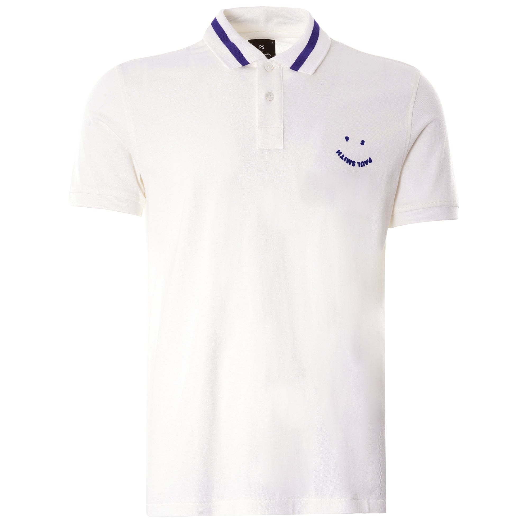 PS Happy' Polo Shirt - White