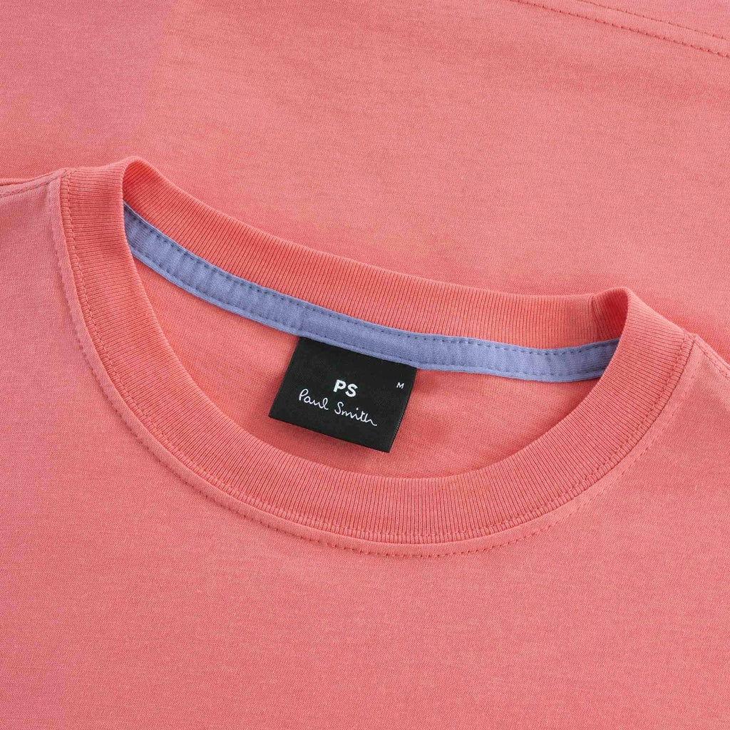 Organic-Cotton Zebra Logo T-Shirt - Coral