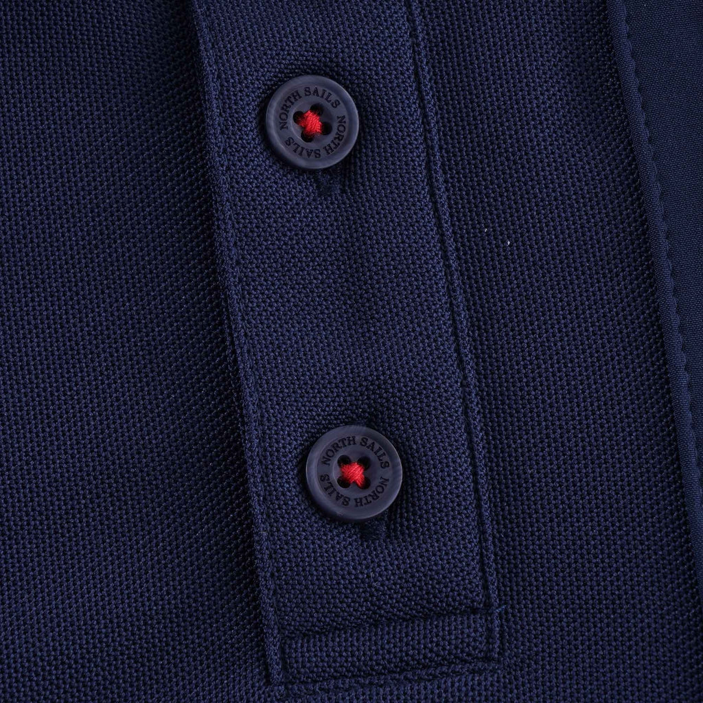 Otara Recycled Piqu Polo Shirt - Blue Navy