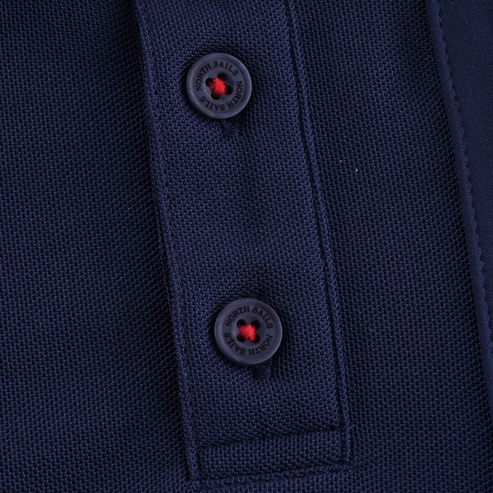 Otara Recycled Piqu Polo Shirt - Blue Navy