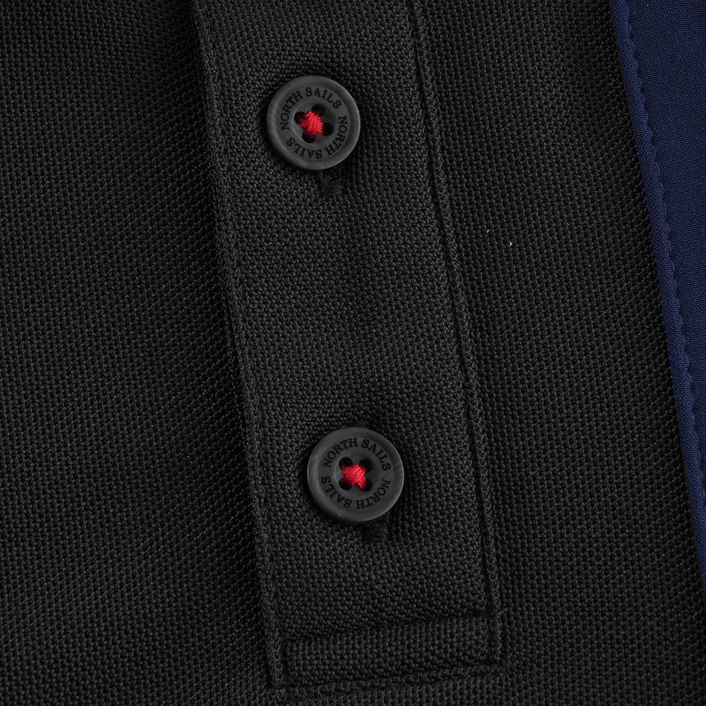 Otara Recycled Piqu Polo Shirt - Black