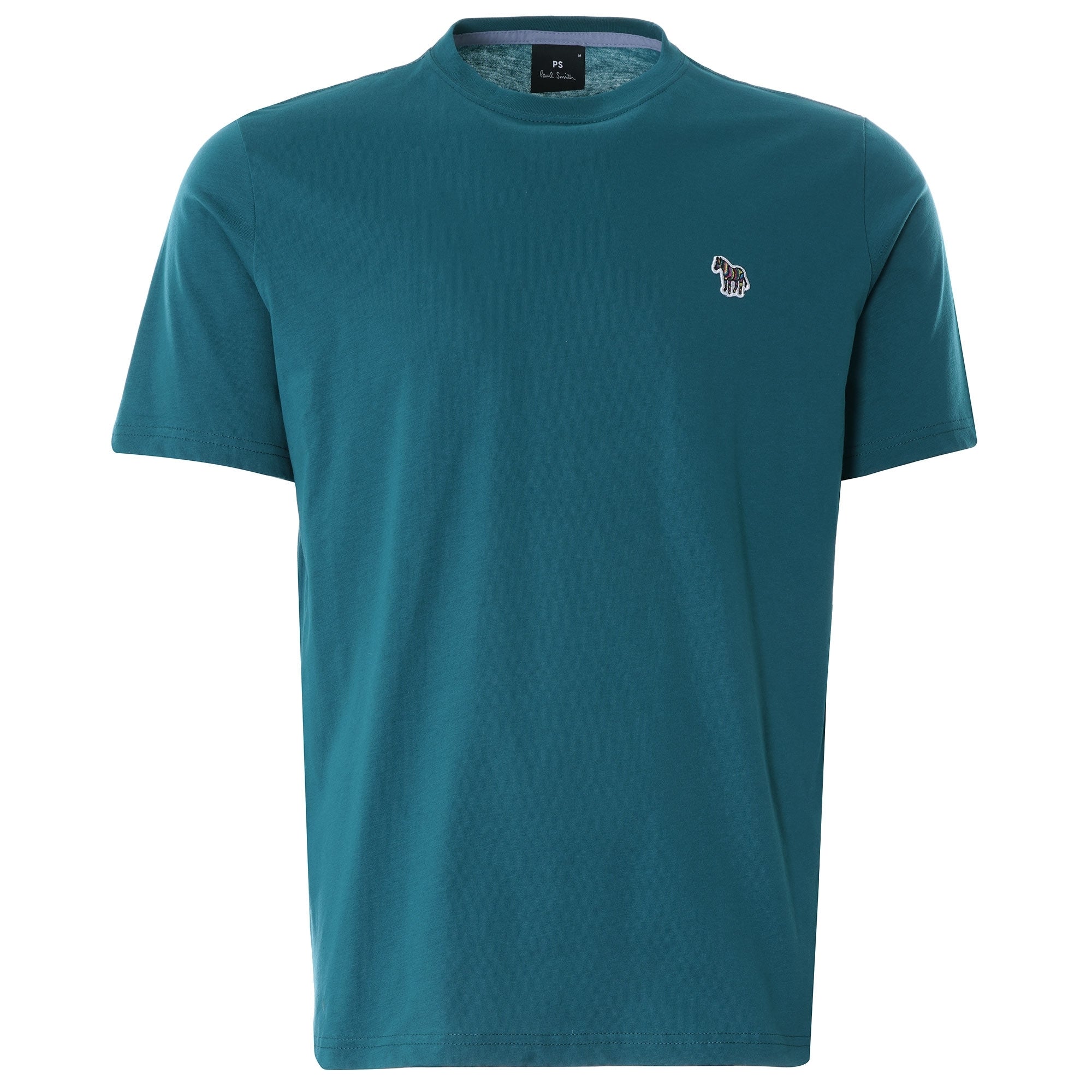 Organic-Cotton Zebra Logo T-Shirt - Green