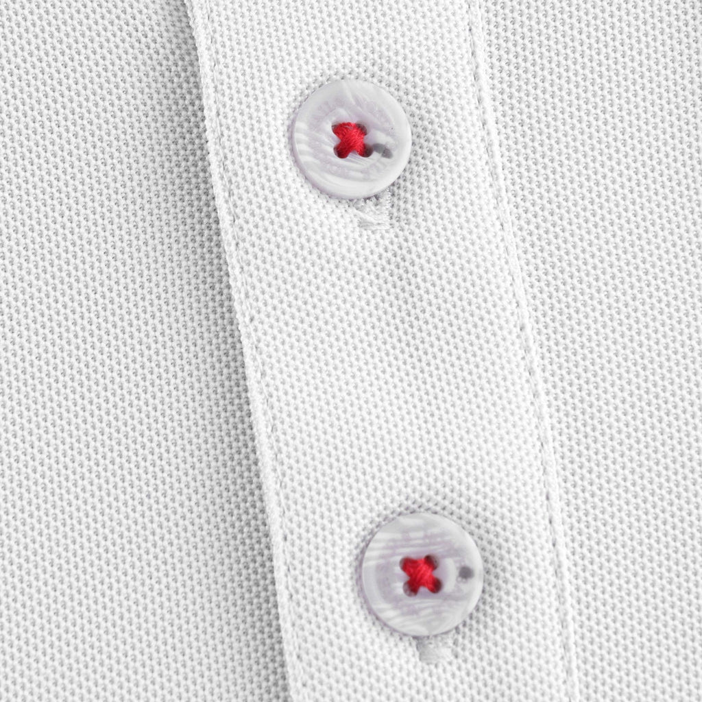 Otara Recycled Piqu Polo Shirt - Grey Violet