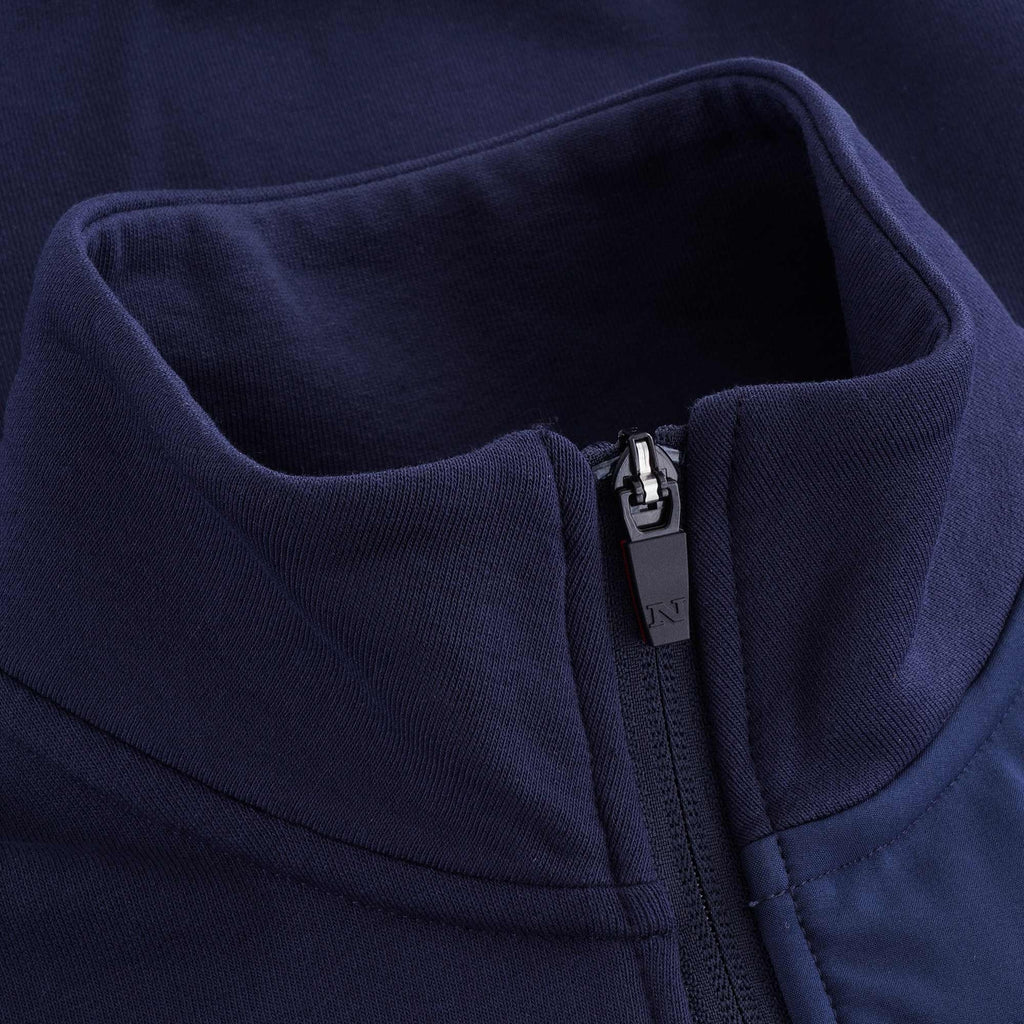 Muriwai Stretch Fleece Cardigan - Blue Navy