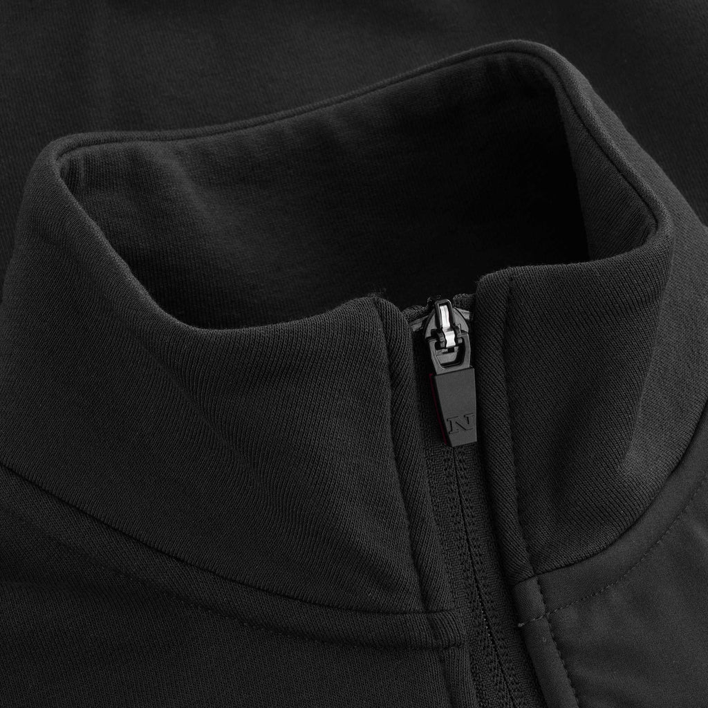 Muriwai Stretch Fleece Cardigan - Black