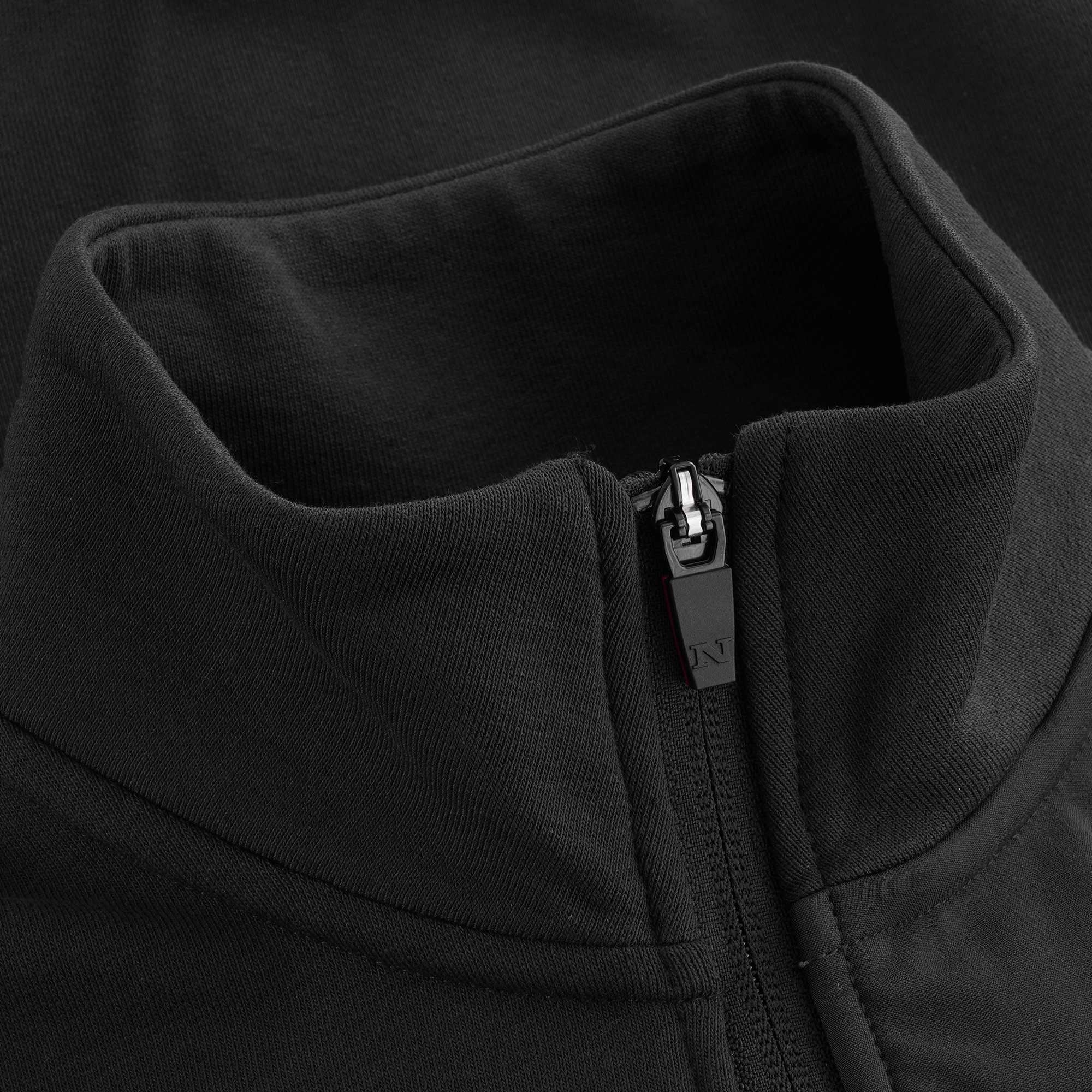 Muriwai Stretch Fleece Cardigan - Black