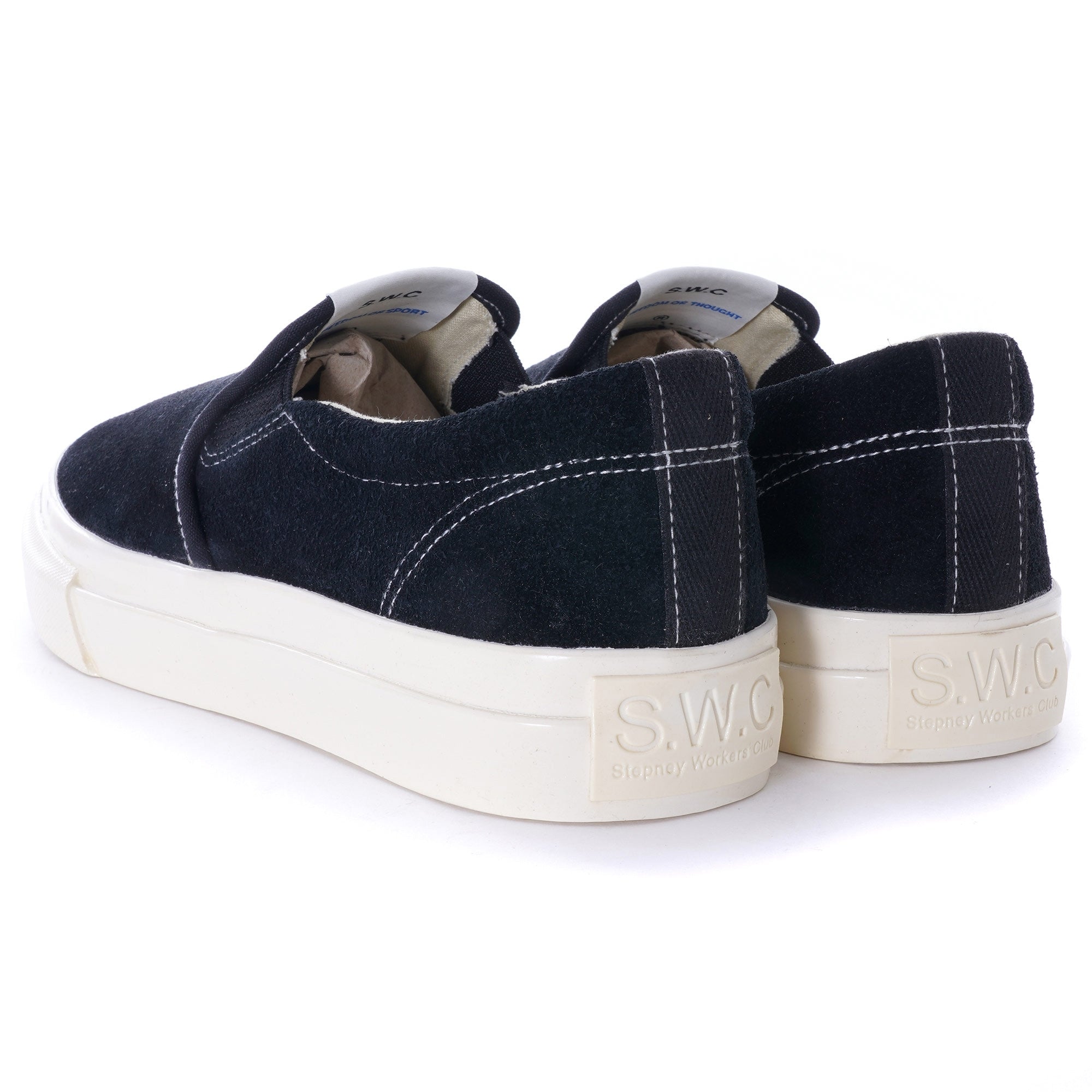 Lister Suede Slip-On Sneaker - Black