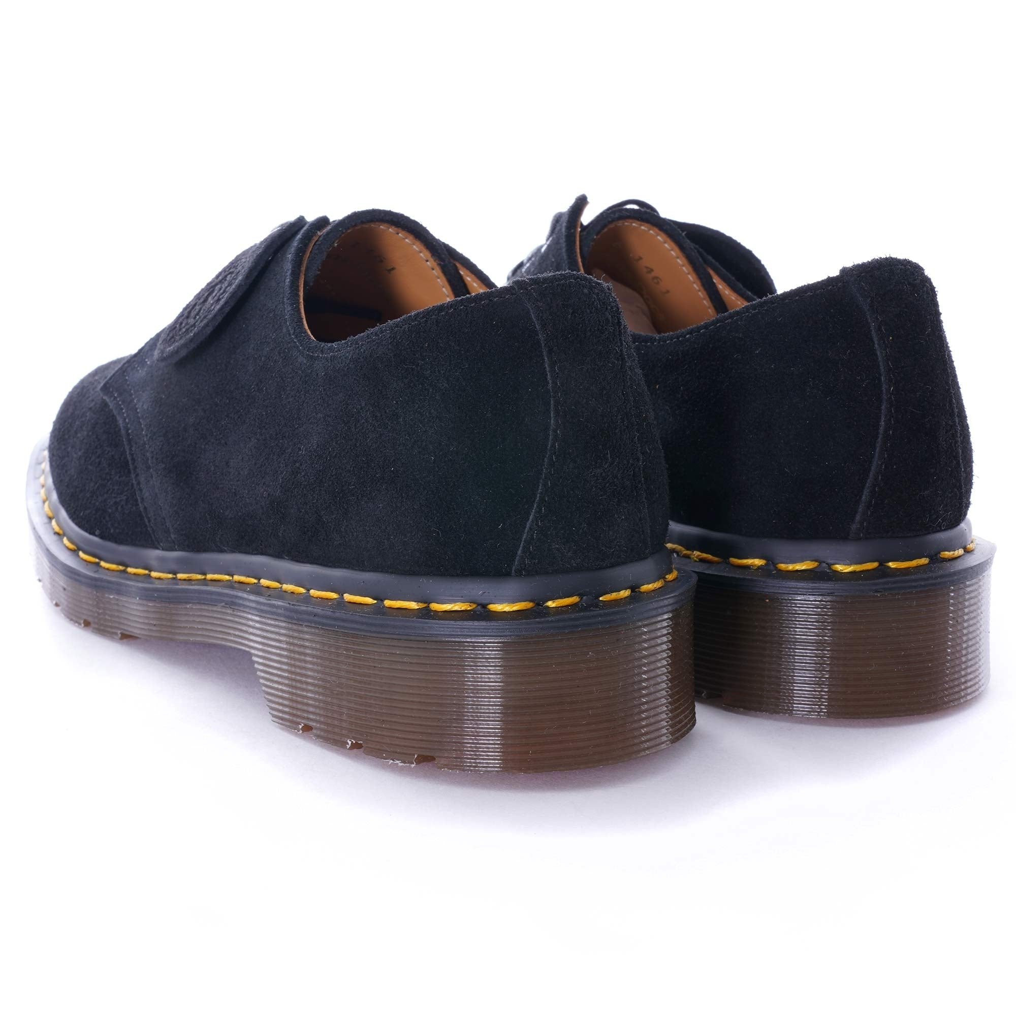 1461 Suede Lace Up Shoes - Black Suede