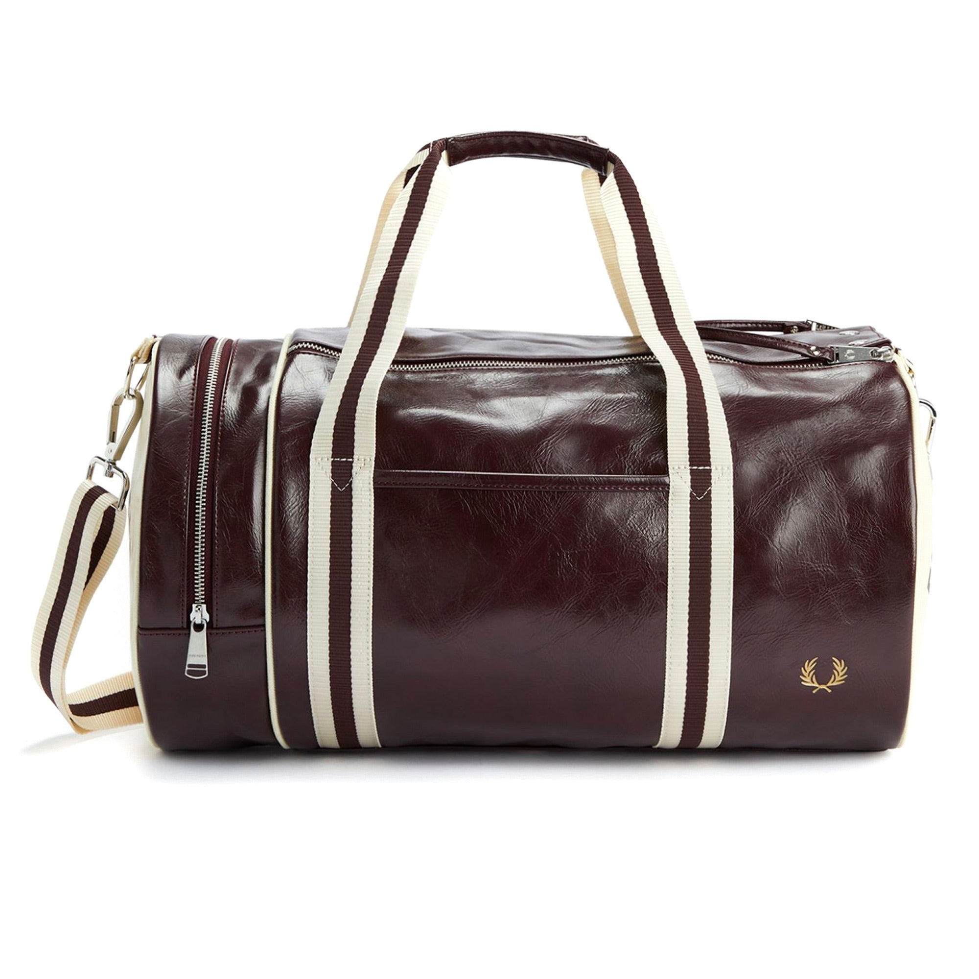Classic Barrel Bag - Port/Ecru