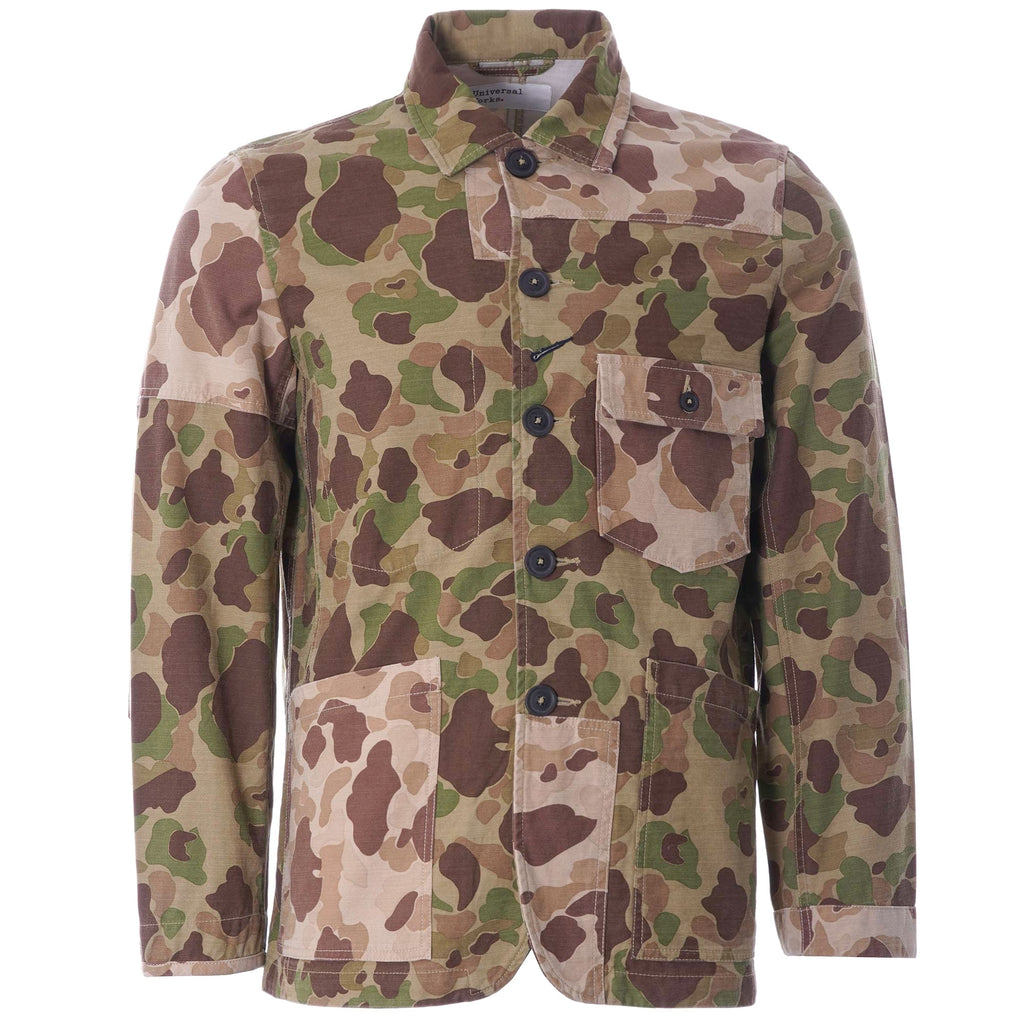 Patched Mill Bakers Jacket - Camo