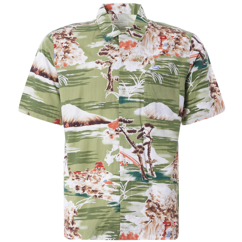 Road Shirt Fuji Summer Print - Green