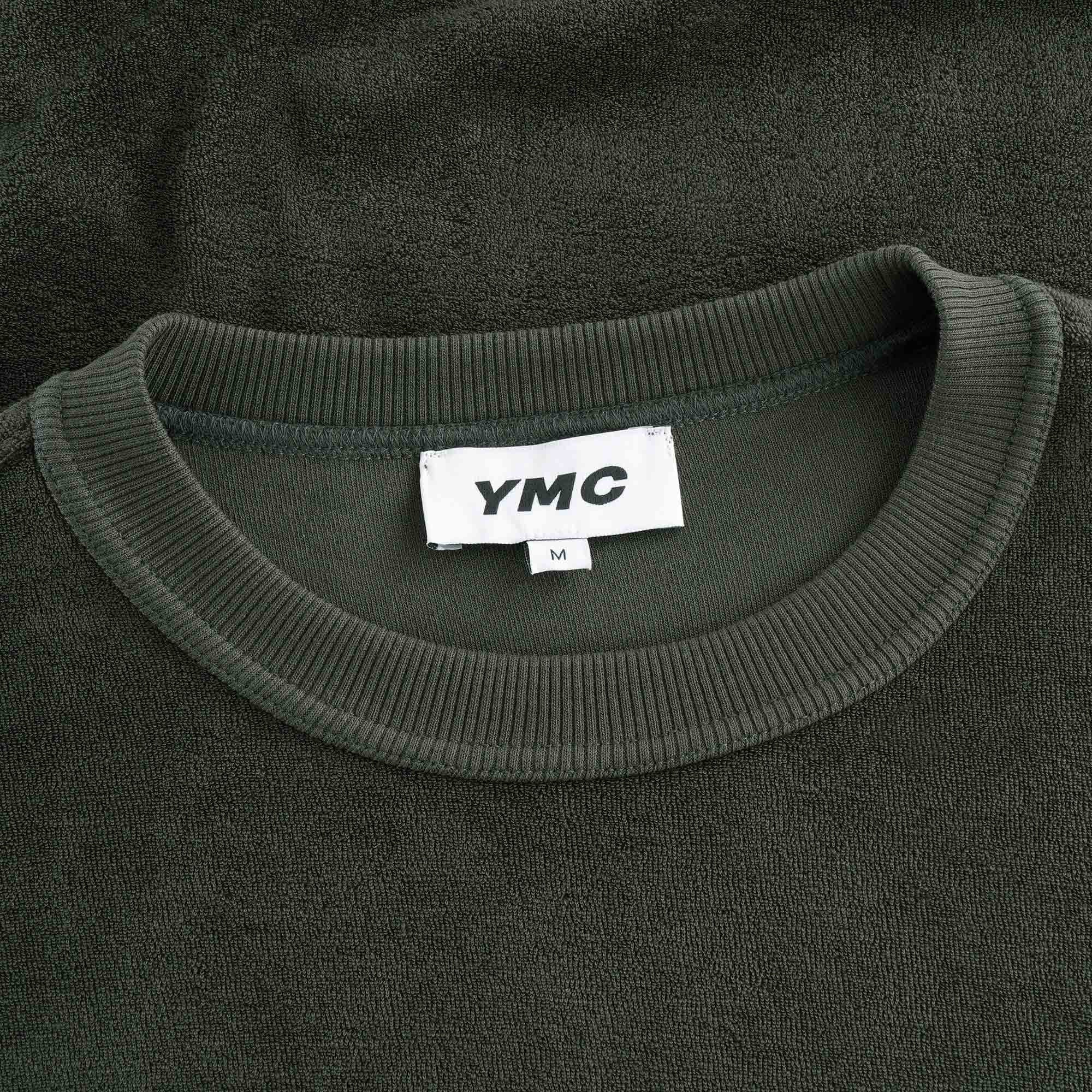 Daisy Age Cotton Towelling Crew Sweatshirt - Dark Olive