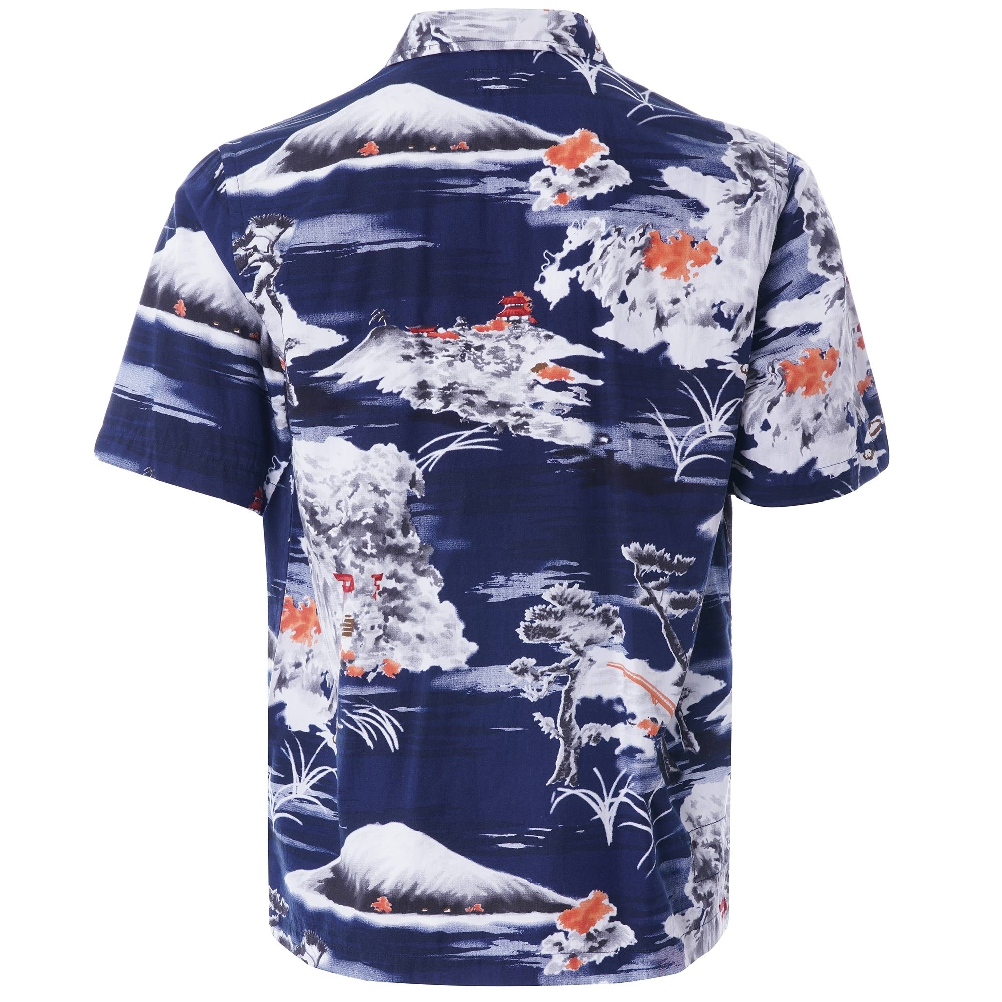 Road Shirt Fuji Summer Print - Navy