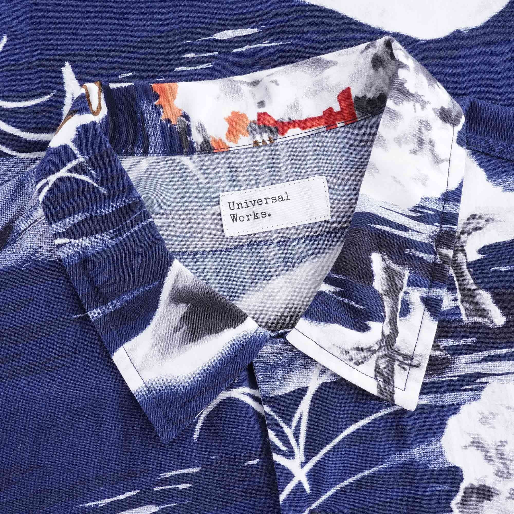 Road Shirt Fuji Summer Print - Navy