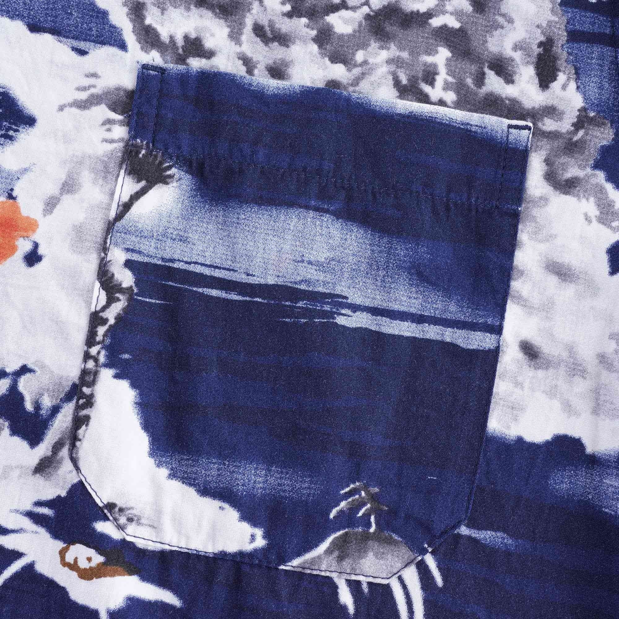 Road Shirt Fuji Summer Print - Navy