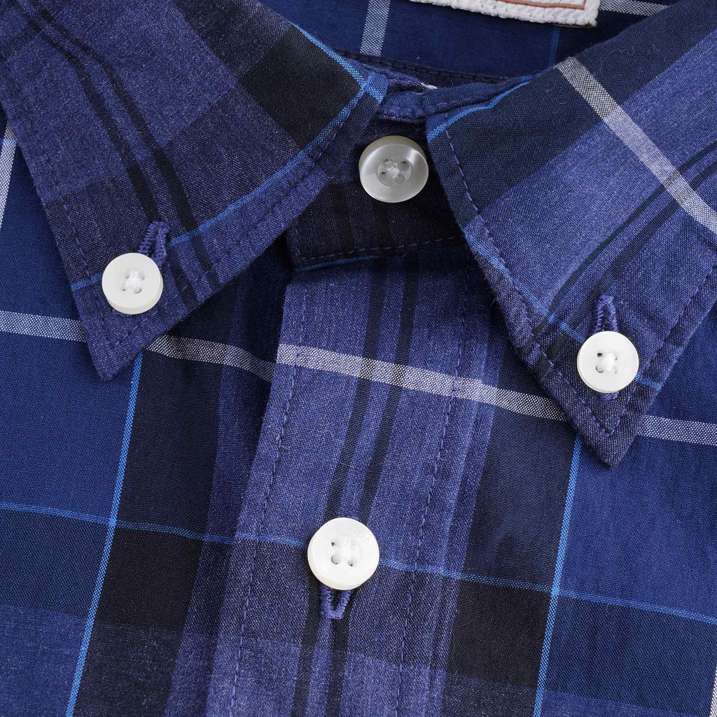 Sandwood Tartan Shirt - Inky Blue