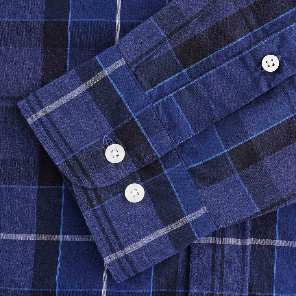 Sandwood Tartan Shirt - Inky Blue