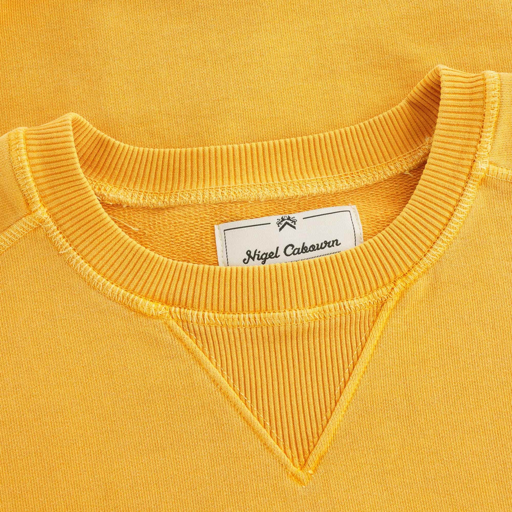 Embroidered Arrow Crew Sweatshirt - Racing Gold