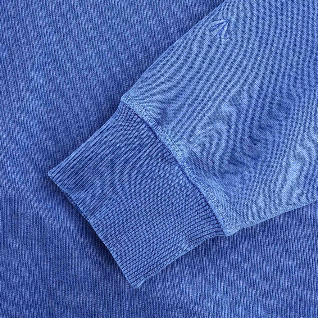 Embroidered Arrow Crew Sweatshirt - Washed Blue
