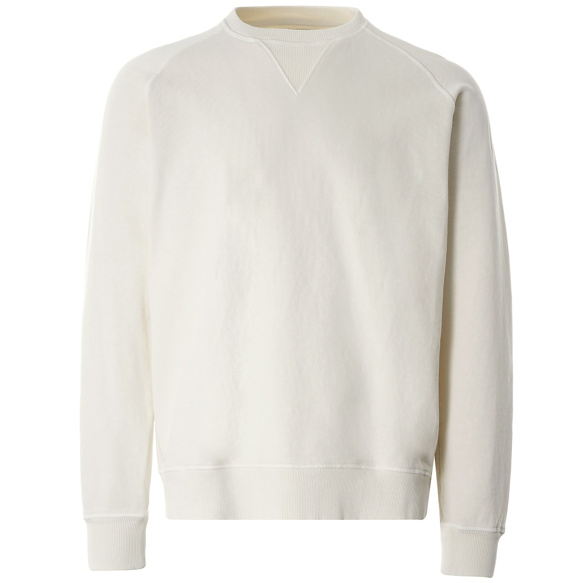 Embroidered Arrow Crew Sweatshirt - Natural