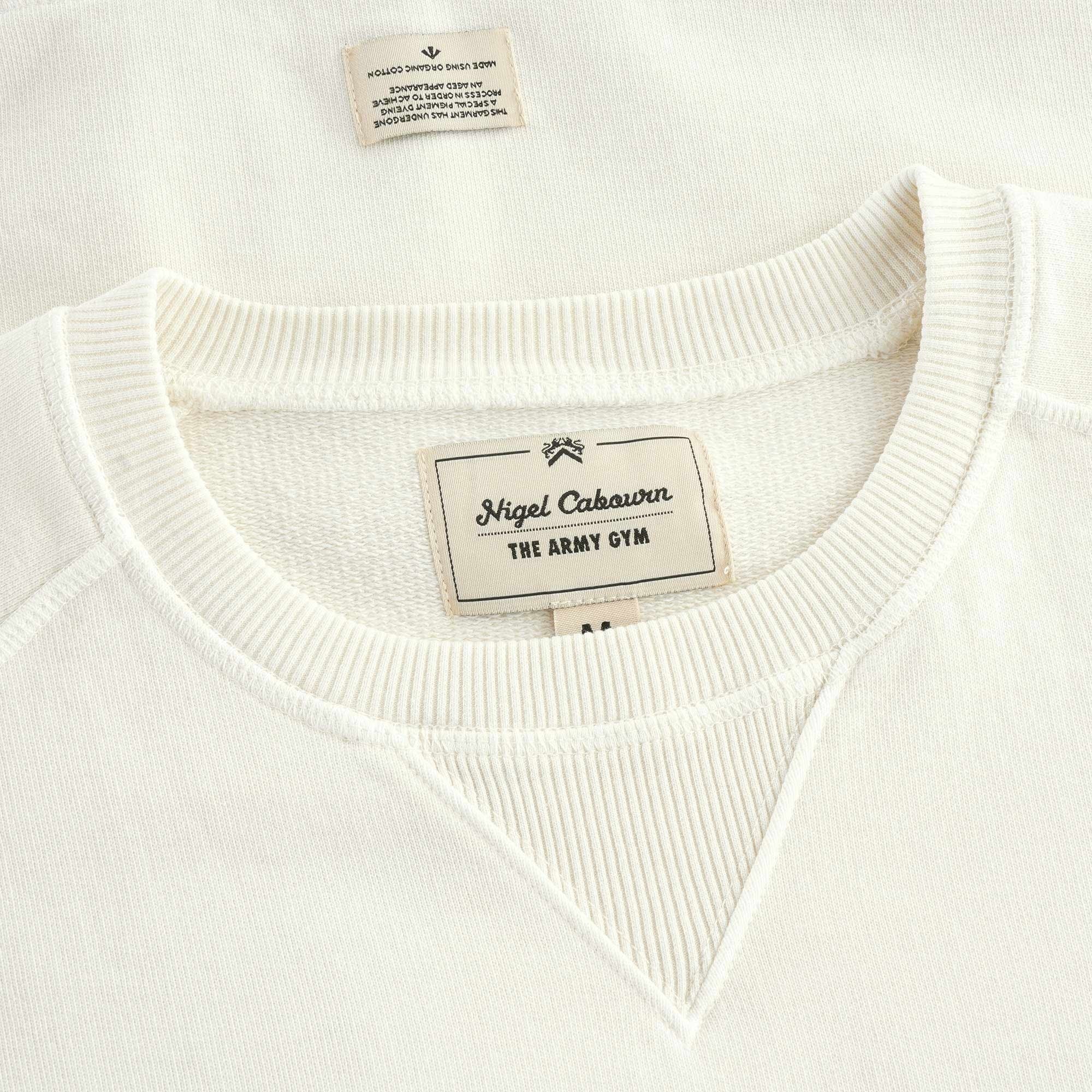 Embroidered Arrow Crew Sweatshirt - Natural