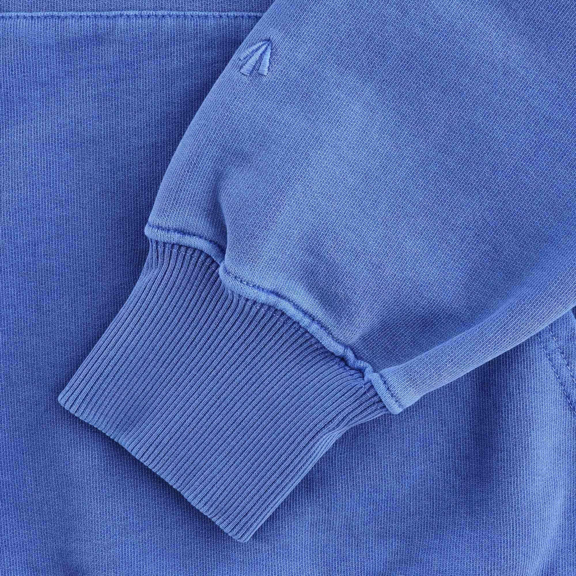 Embroidered Arrow Hoodie - Washed Blue