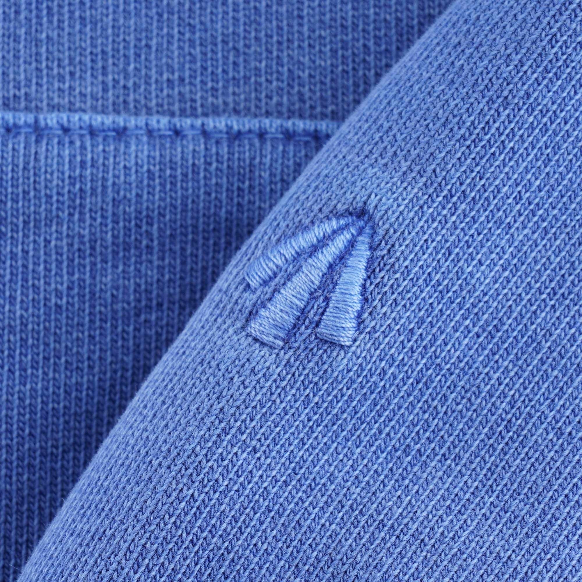 Embroidered Arrow Hoodie - Washed Blue