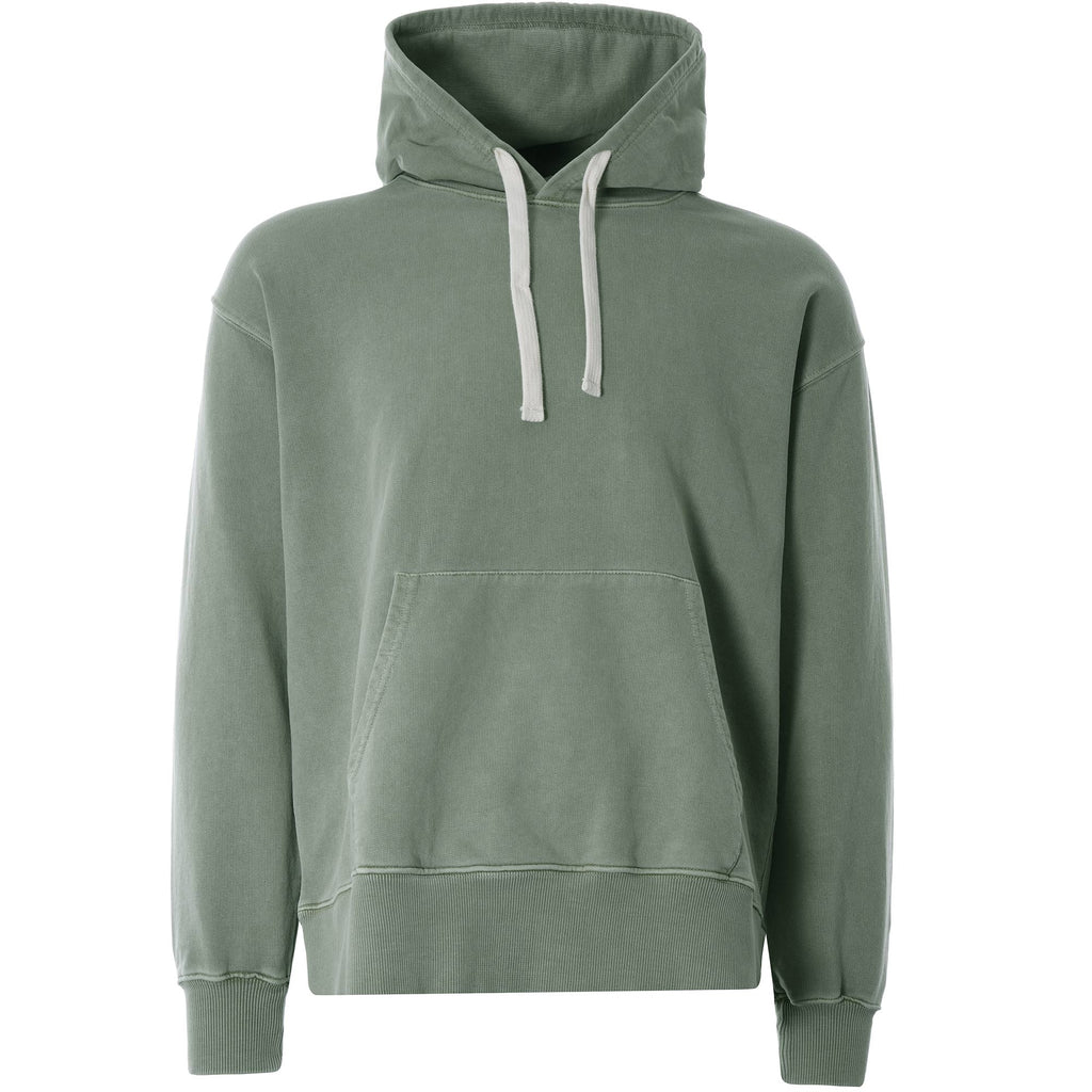 Embroidered Arrow Hoodie - Washed Army